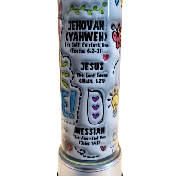 20 Oz Say HIS Name Drink Tumbler - Picture 3 of 7